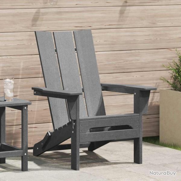 Chaise Adirondack pliante Gris clair 80,5 x 74,5 x 92 cm HDPE
