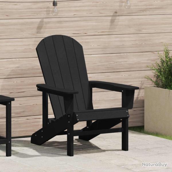 Chaise Adirondack Noir 82 x 74 x 92 cm HDPE