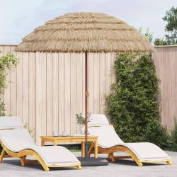 Parasol de plage Naturel 205 x 205 x 210 cm Polyester et Acier