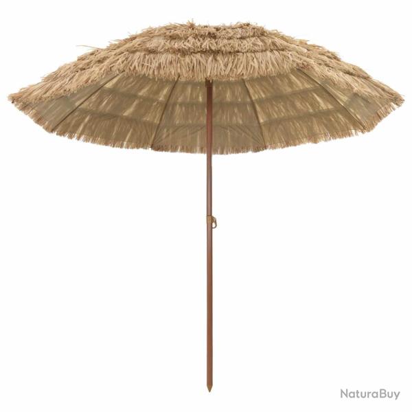 Parasol de plage Naturel 255 x 255 x 255 cm Polyester et Acier