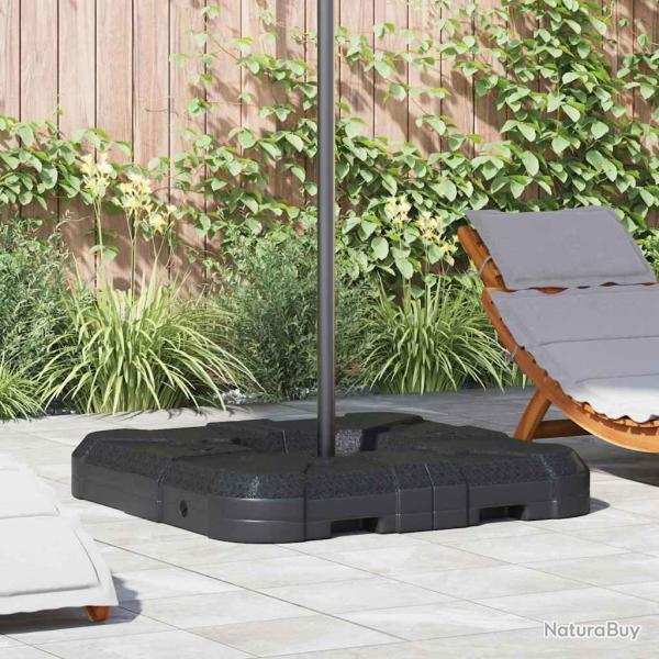 Base de parasol � bras d�port� Noir 88,5 x 88,5 x 12 cm