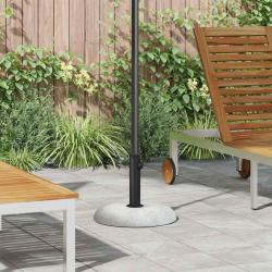Pied de parasol 20,9kg Gris clair B&eacute;ton Rond