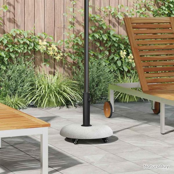 Pied de parasol 21kg Gris clair B�ton Rond