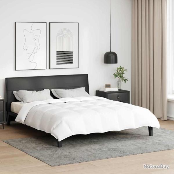 Duvet d'�t� simple Blanc 260 x 220 cm Plume