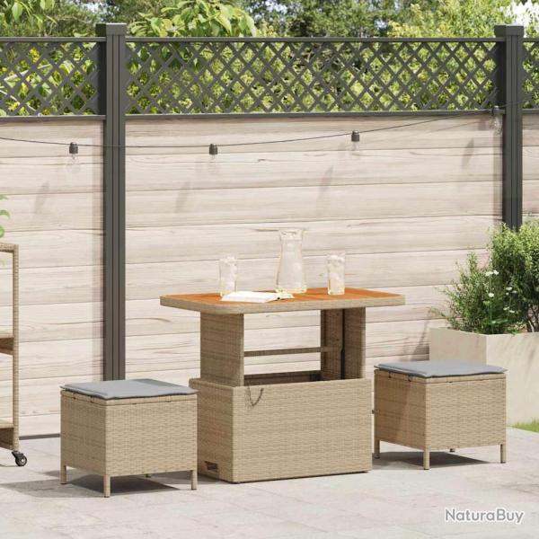 Ensemble de salle � manger pour Beige polyrotin
