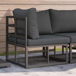Mobilier de Noir et anthracite 71,5 x 71,5 x 71 cm M&eacute;tal