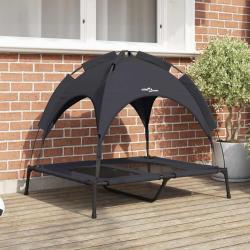 Lit pour Chien Noir 92 x 77 x 82,5 cm Acier