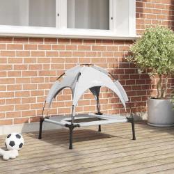 Lit pour Chien Gris Argent&eacute; 62 x 48 x 61 cm Acier