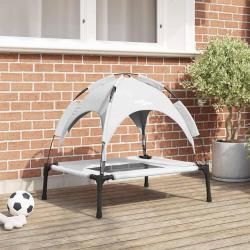 Lit pour Chien Gris Argent&eacute; 76 x 62 x 70,5 cm Acier