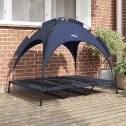 Lit pour Chien Bleu marine 122 x 93 x 106,5 cm Acier