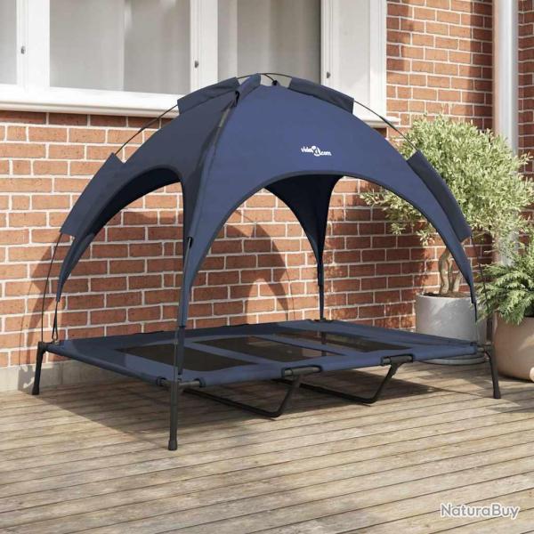 Lit pour Chien Bleu marine 122 x 93 x 106,5 cm Acier