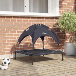 Lit pour Chien Noir 71 x 64 x 71 cm Acier