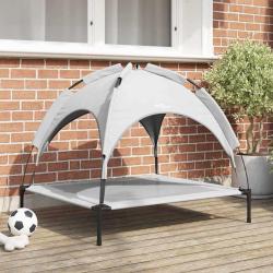 Lit pour Chien Gris Argent&eacute; 90 x 81 x 80,5 cm Acier