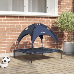 Lit pour Chien Bleu marine 71 x 64 x 71 cm Acier