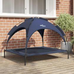 Lit pour Chien Bleu marine 104 x 86 x 84,5 cm Acier