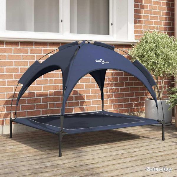Lit pour Chien Bleu marine 104 x 86 x 84,5 cm Acier