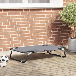 Lit pour Chien Gris clair 80 x 55 x 18 cm Acier