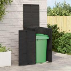 Bo&icirc;te de poubelle Noir 65 x 80 x 115 cm Poly&eacute;thyl&egrave;ne