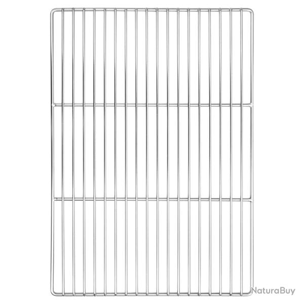 Grille de barbecue Argent� 50 x 35 cm Acier inoxydable