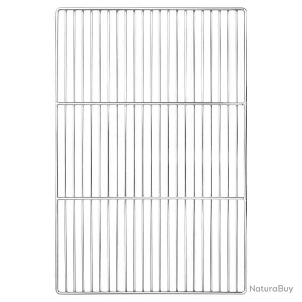 Grille de barbecue Argent� 60 x 40 cm Acier inoxydable