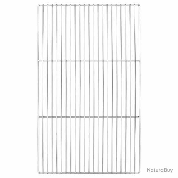 Grille de barbecue Argent� 67 x 40 cm Acier inoxydable