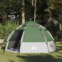 Tente de camping 4 personnes en polyester 185T, verte