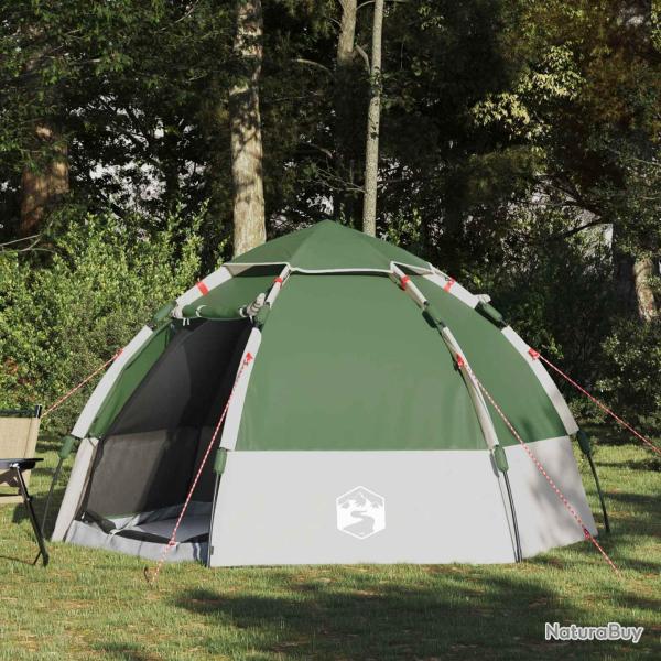 Tente de camping 4 personnes en polyester 185T, verte