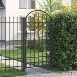 Porte de Cl&ocirc;ture ASSEN 100 x 175 cm Acier enduit de poudre Gris