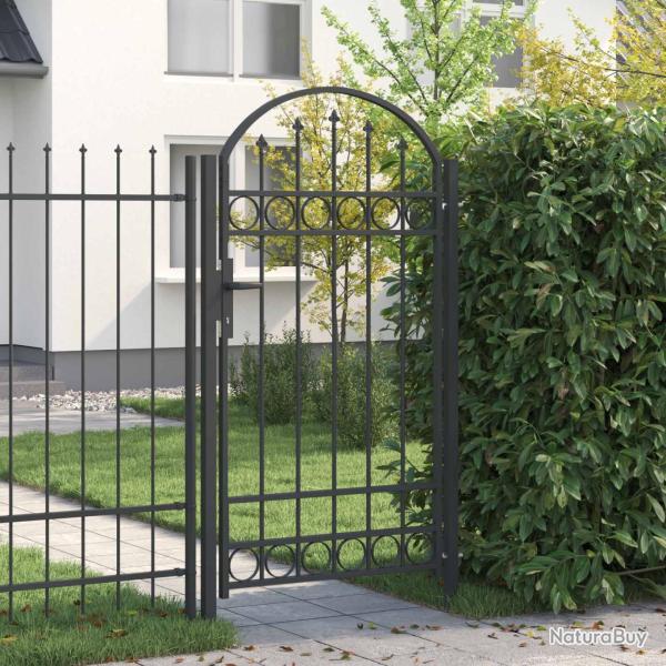 Porte de Cl�ture ASSEN 100 x 175 cm Gris Verrouillable