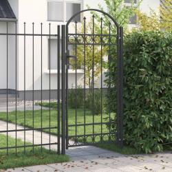 Porte de Cl&ocirc;ture ASSEN 100 x 195 cm Acier enduit de poudre Gris