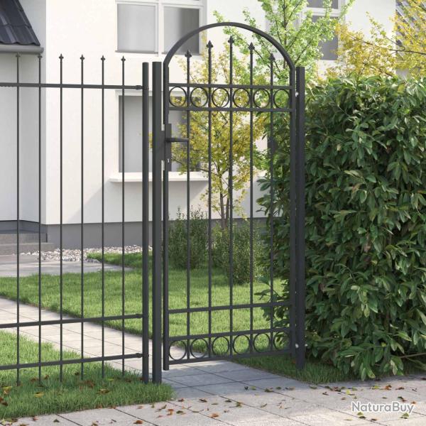 Porte de Cl�ture ASSEN 100 x 195 cm Gris Verrouillable