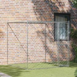 Cage pour chien Argent&eacute; 200 x 200 x 200 cm Acier galvanis&eacute;