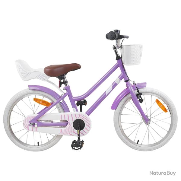 V�lo pour Enfants 18 Pouces pour les 5-7 ans Pourpre