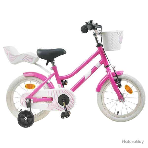 V�lo pour Enfants 16 Pouces pour 4-6 ans Rose fonc�
