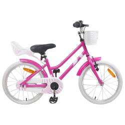 V&eacute;lo pour enfants, 18 pouces, rose fonc&eacute;, de 5 &agrave; 7 ans