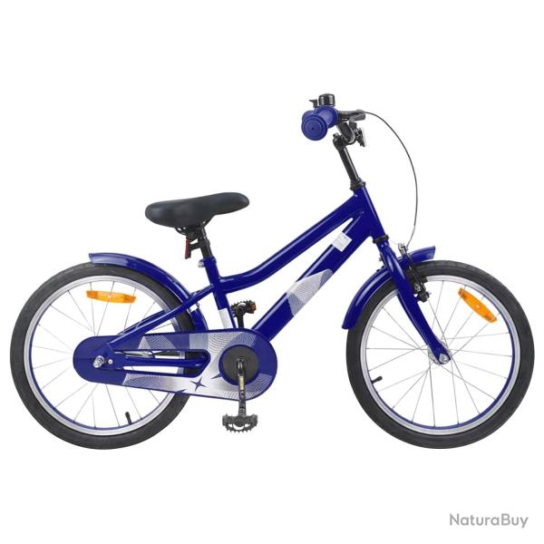 V�lo pour Enfants 18 Pouces pour les 5-7 ans Bleu fonc�