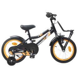V&eacute;lo pour Enfants 14 Pouces pour les 3-5 ans Orange et Noir