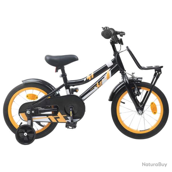 V�lo pour Enfants 16 Pouces pour 4-6 ans Orange Noir