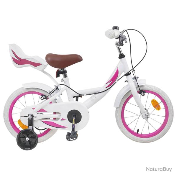 V�lo pour Enfants 16 Pouces pour 4-6 ans Blanc