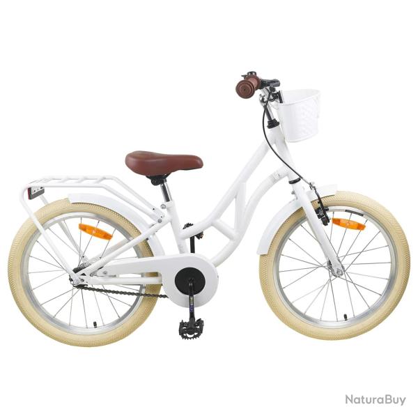 V�lo enfant, pour les 8 � 12 ans, blanc, 24 pouces