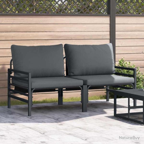 Mobilier de 2 Pi�ce Anthracite 80 x 80 x 71 cm Acier