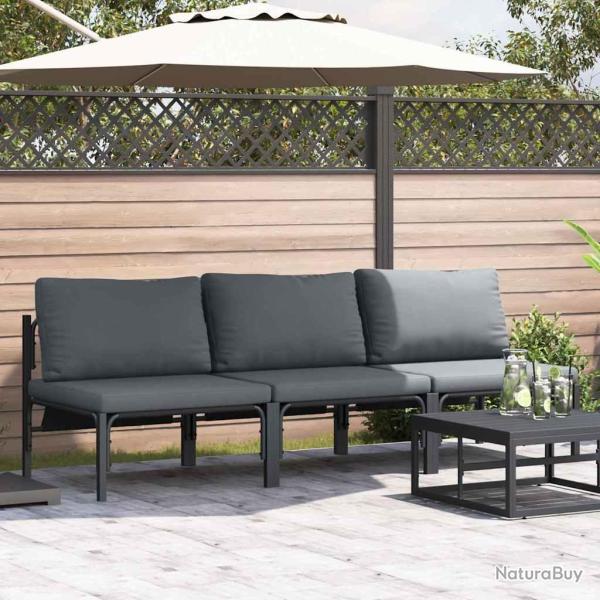 Mobilier de 3 Pi�ce Anthracite 80 x 80 x 71 cm Acier