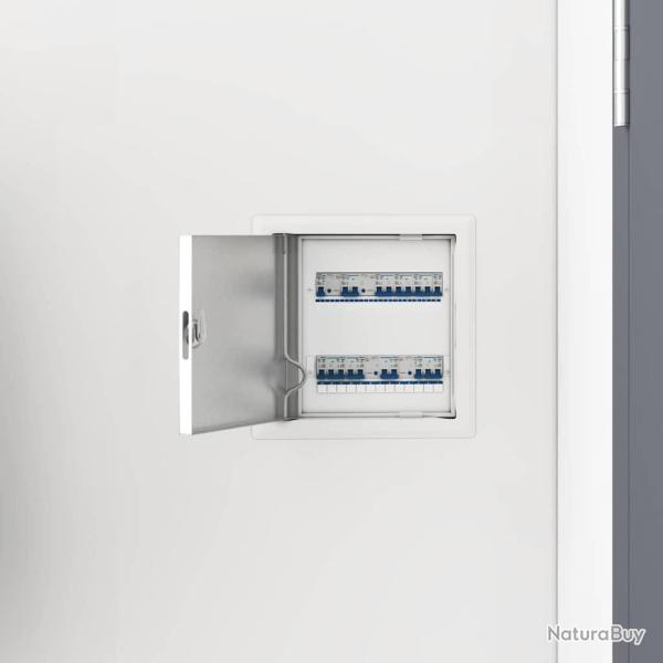 Panneau d'Acc�s 2 pcs Blanc 23 x 23 x 3 cm Acier
