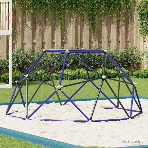 D�me d'escalade pour enfants Bleu 8FT sans toboggan Acier