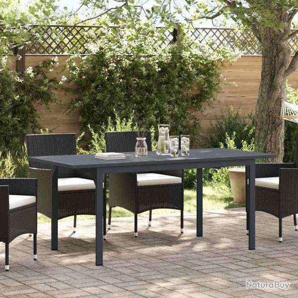 Table de patio Anthracite 180 x 80 x 74 cm