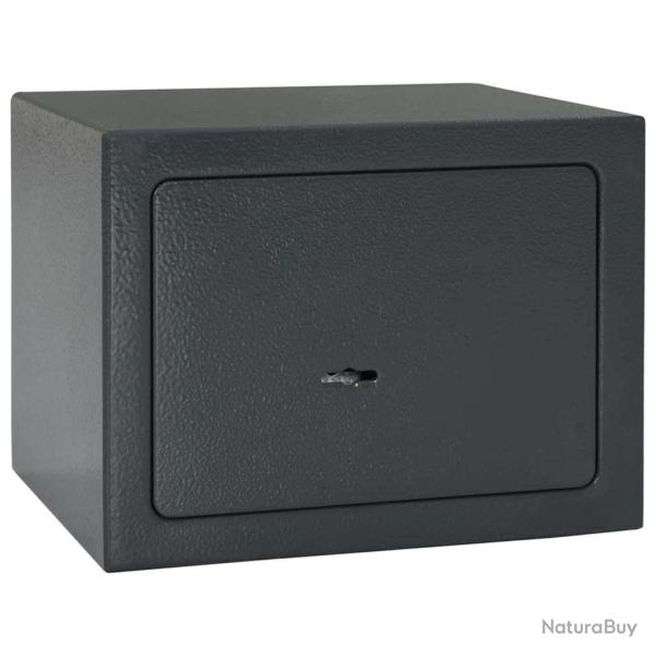 Coffre-fort avec verrouillage Gris fonc� 23 x 17 x 17 cm Acier