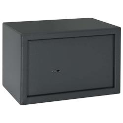 Coffre-fort avec verrouillage Gris fonc&eacute; 31 x 20 x 20 cm Acier