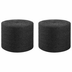Fil en jute 2 pcs 2 Noir Jute 100% Tossa