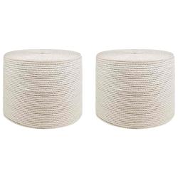 Fil en jute 2 pcs 2 Blanc Jute 100% Tossa