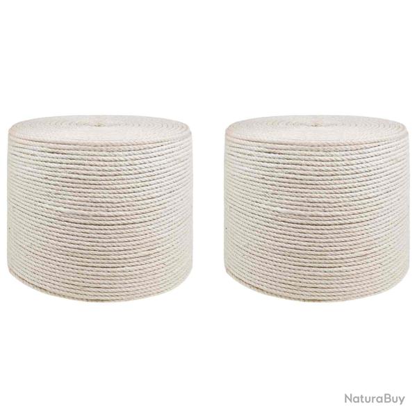 Fil en jute 2 pcs 2 Blanc Jute 100% Tossa